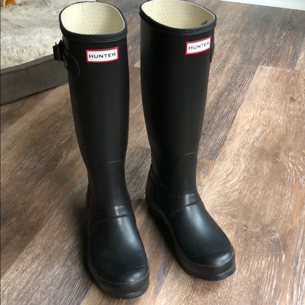 Navy Original Tall Hunter Boots